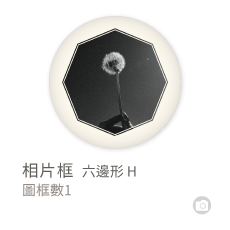 相片框_六邊形H